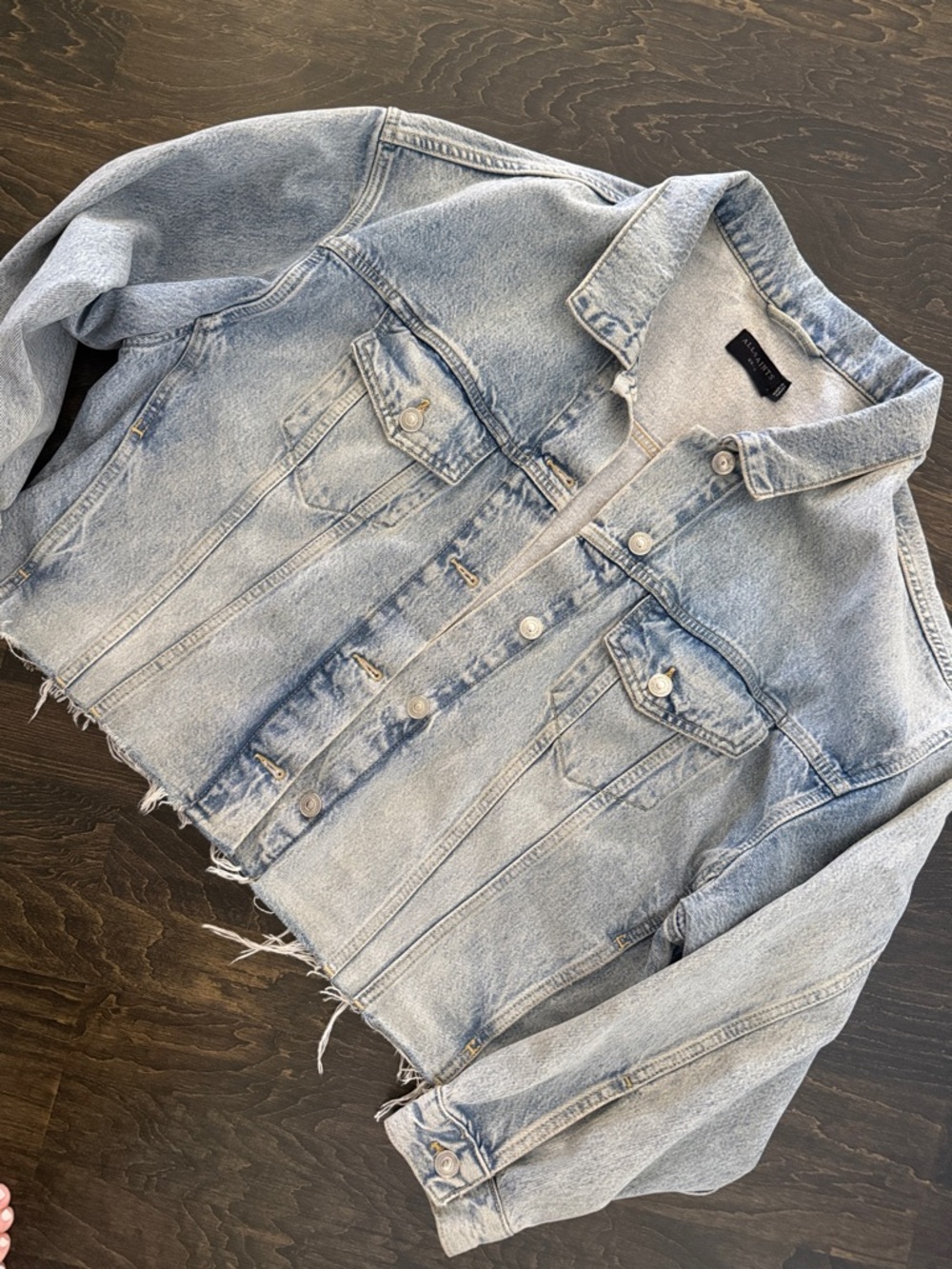 AllSaints light blue denim jacket